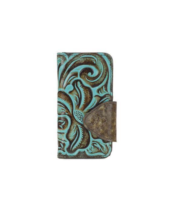 Alessandria iPhone 8 Case - Tooled Turquoise  - View 1